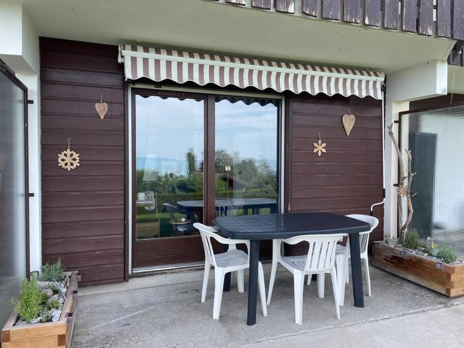 Studio Myrtilles Du Leman Vue Sur Lac Et Montagne 톨롱 외부 사진